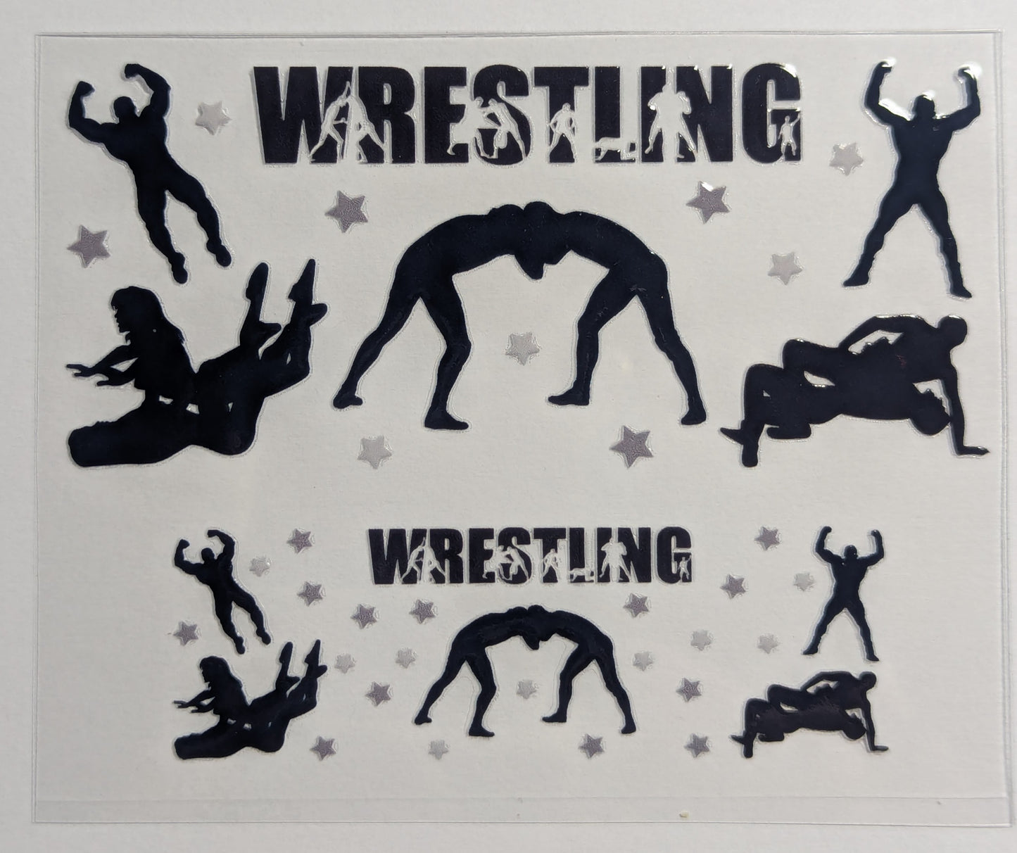 Mini Tumbler Keychain UV/DTF Wraps - Wrestling