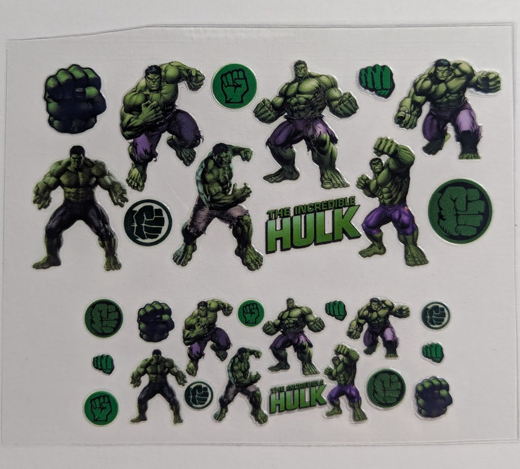Mini Tumbler Keychain UV/DTF Wraps - Comic Characters - Multiple Designs Available