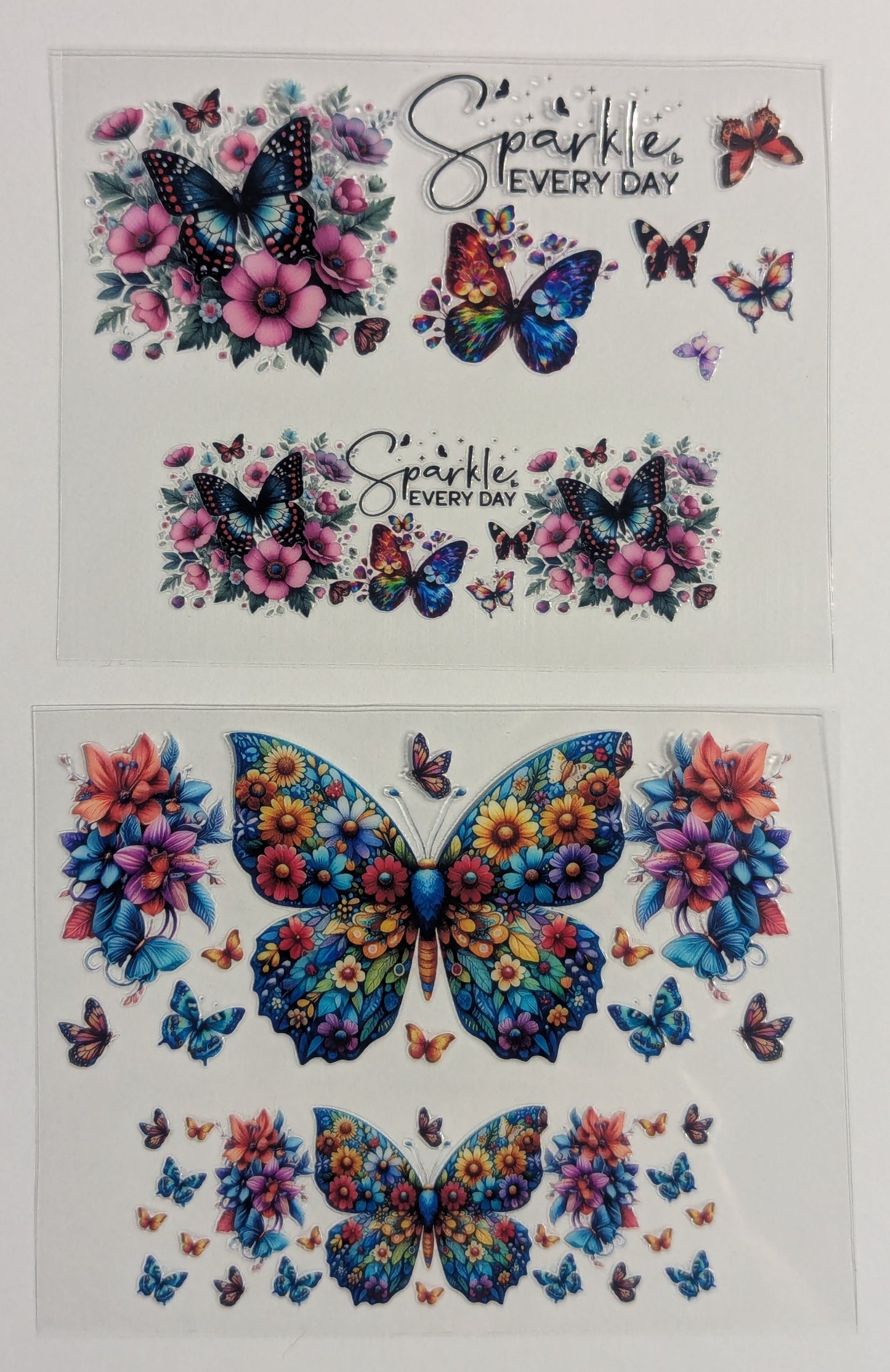 Mini Tumbler Keychain UV/DTF Wraps - Butterflies - Multiple Designs Available