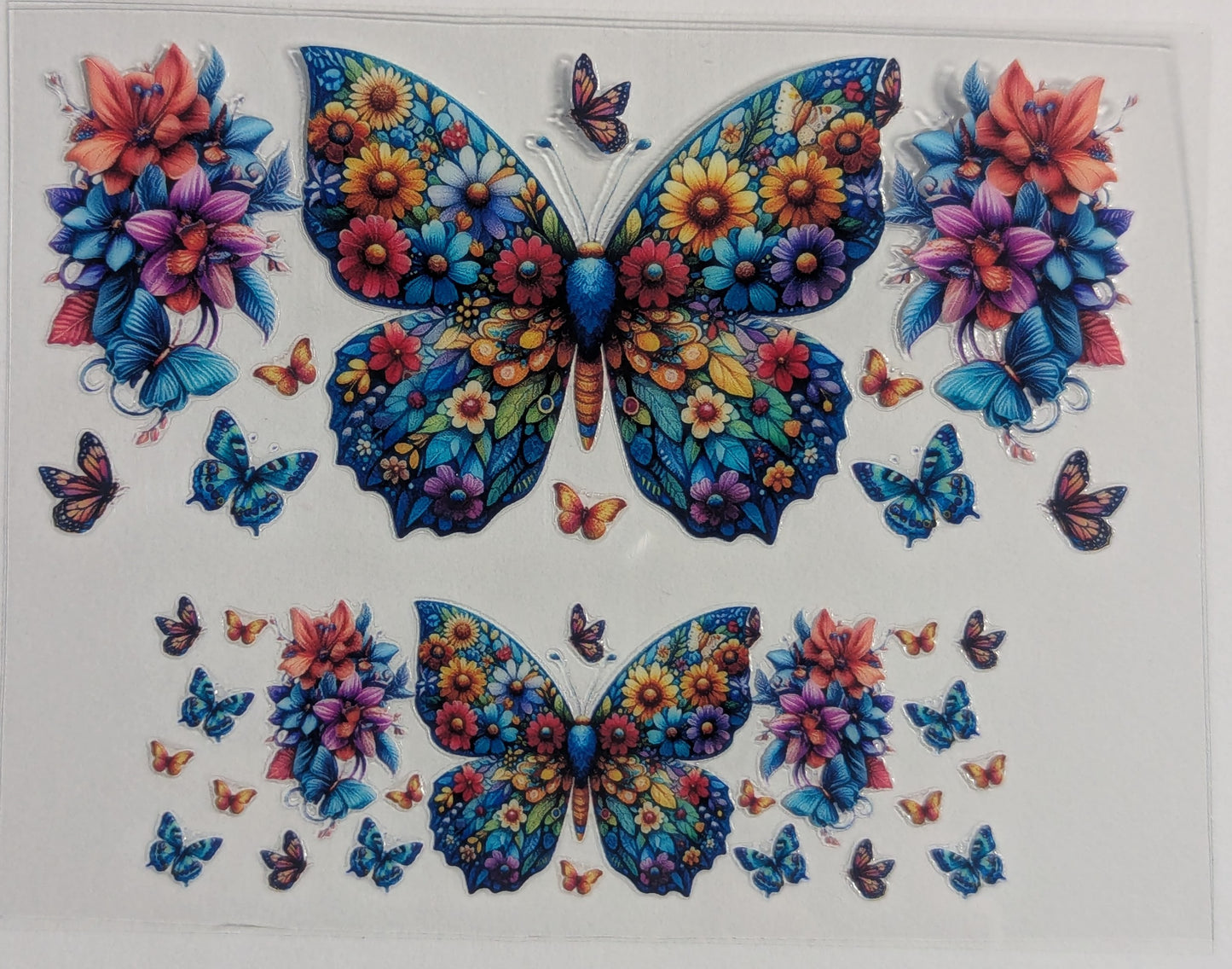 Mini Tumbler Keychain UV/DTF Wraps - Butterflies - Multiple Designs Available