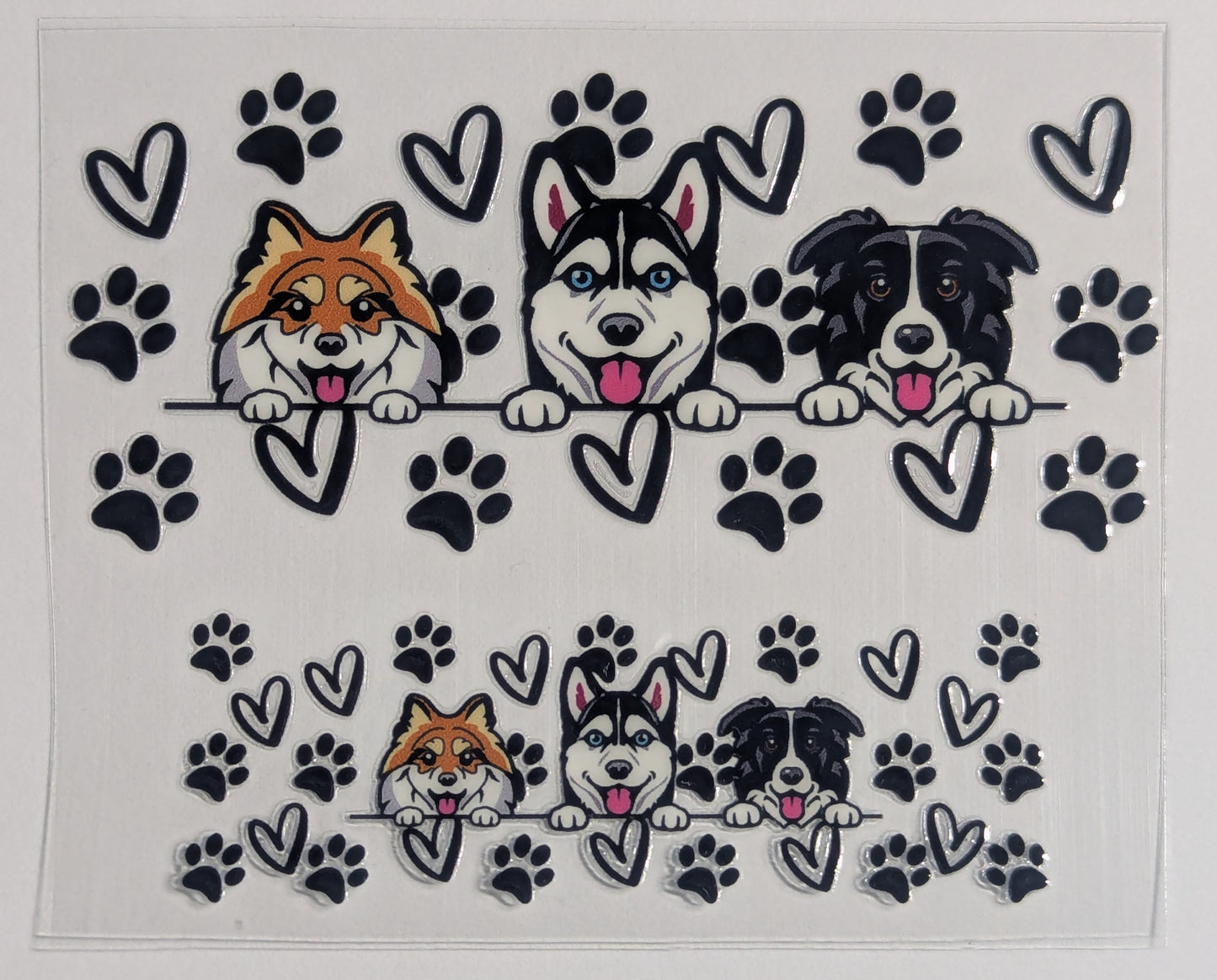 Mini Tumbler Keychain UV/DTF Wraps - Dogs - Multiple Designs Available