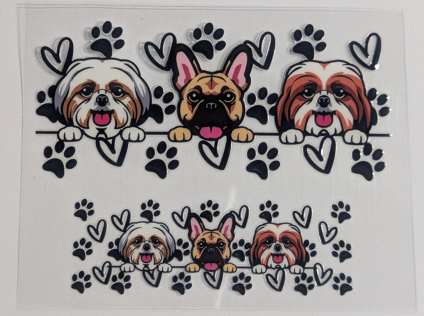 Mini Tumbler Keychain UV/DTF Wraps - Dogs - Multiple Designs Available
