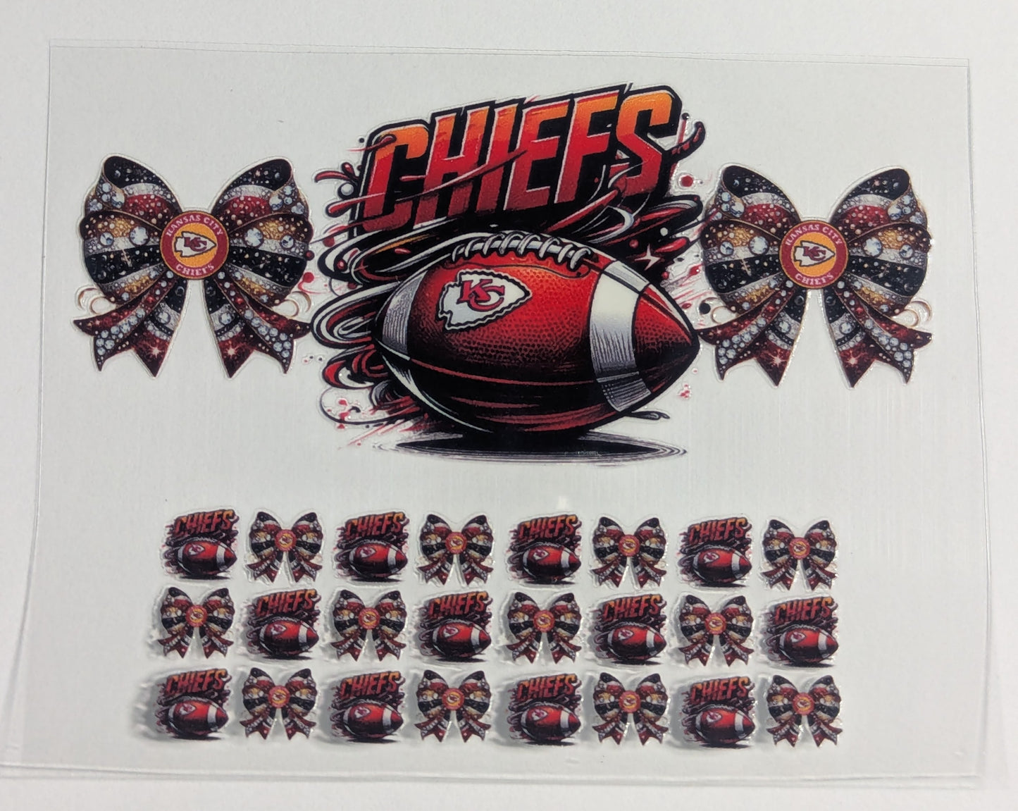 Mini Tumbler Keychain UV/DTF Wraps - Football 3 - Multiple Designs Available