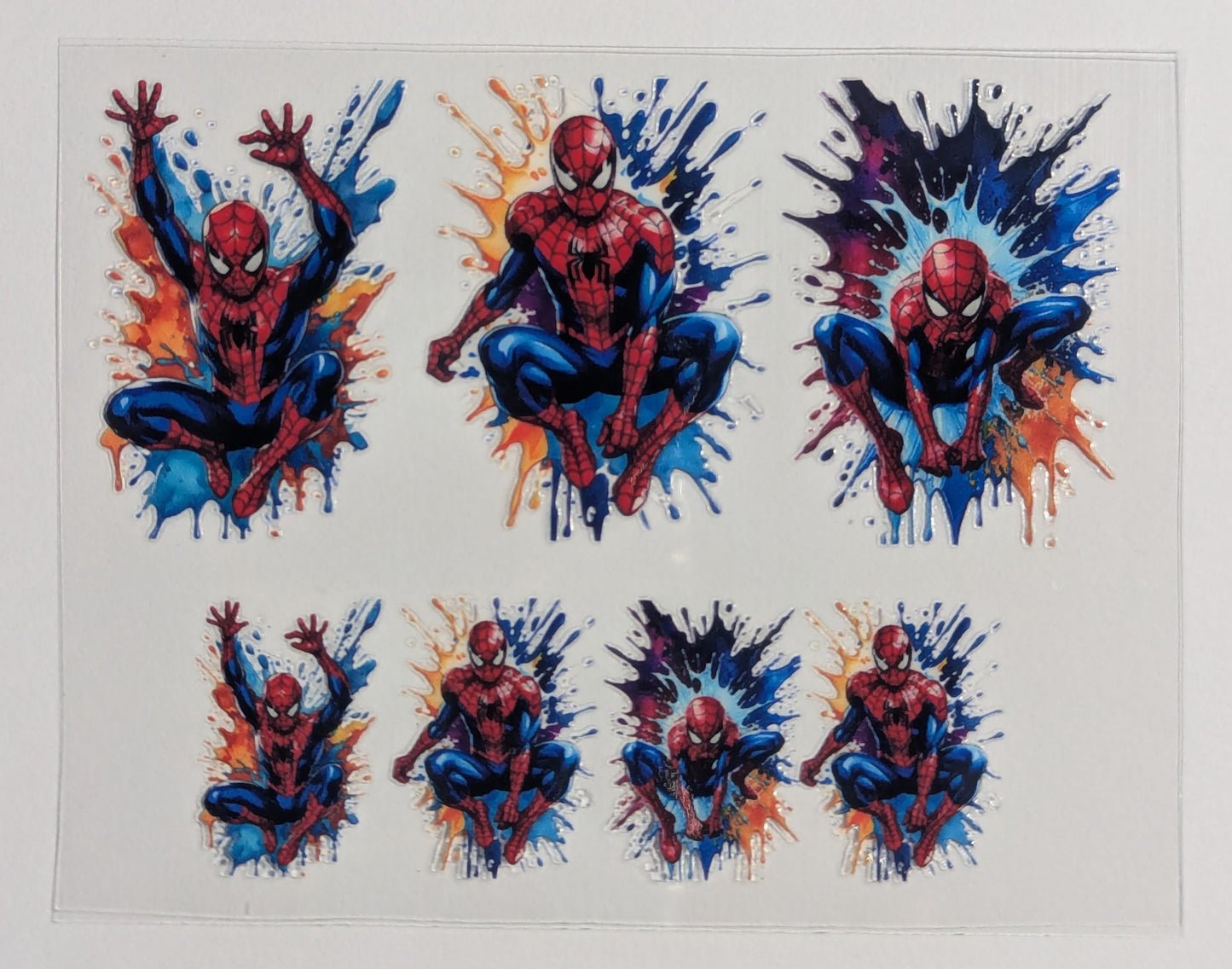 Mini Tumbler Keychain UV/DTF Wraps - Spider 2