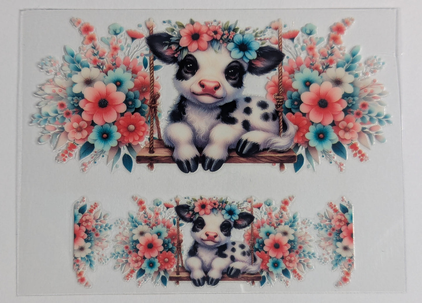 Mini Tumbler Keychain UV/DTF Wraps - Cows 3 - Multiple Designs Available