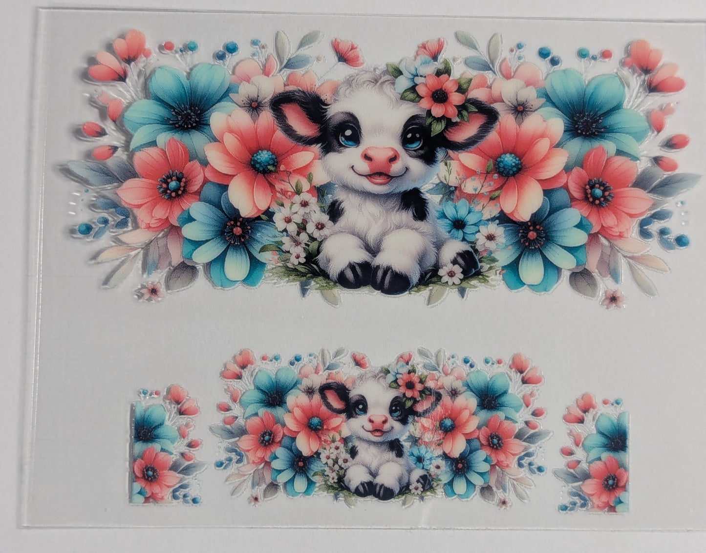Mini Tumbler Keychain UV/DTF Wraps - Cows 3 - Multiple Designs Available