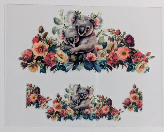 Mini Tumbler Keychain UV/DTF Wraps - Koala