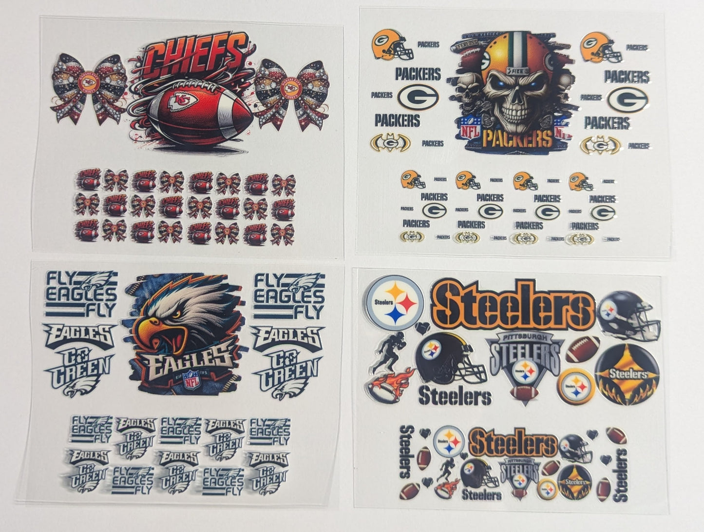 Mini Tumbler Keychain UV/DTF Wraps - Football 3 - Multiple Designs Available