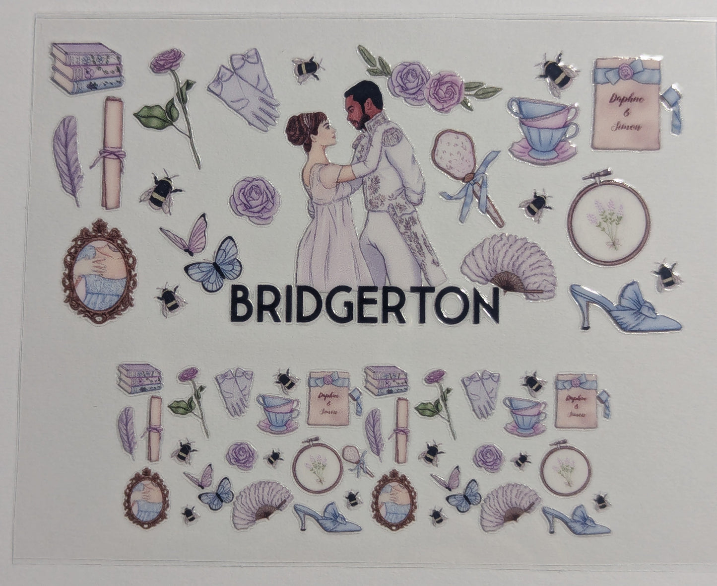 Mini Tumbler Keychain UV/DTF Wraps - Bridgerton