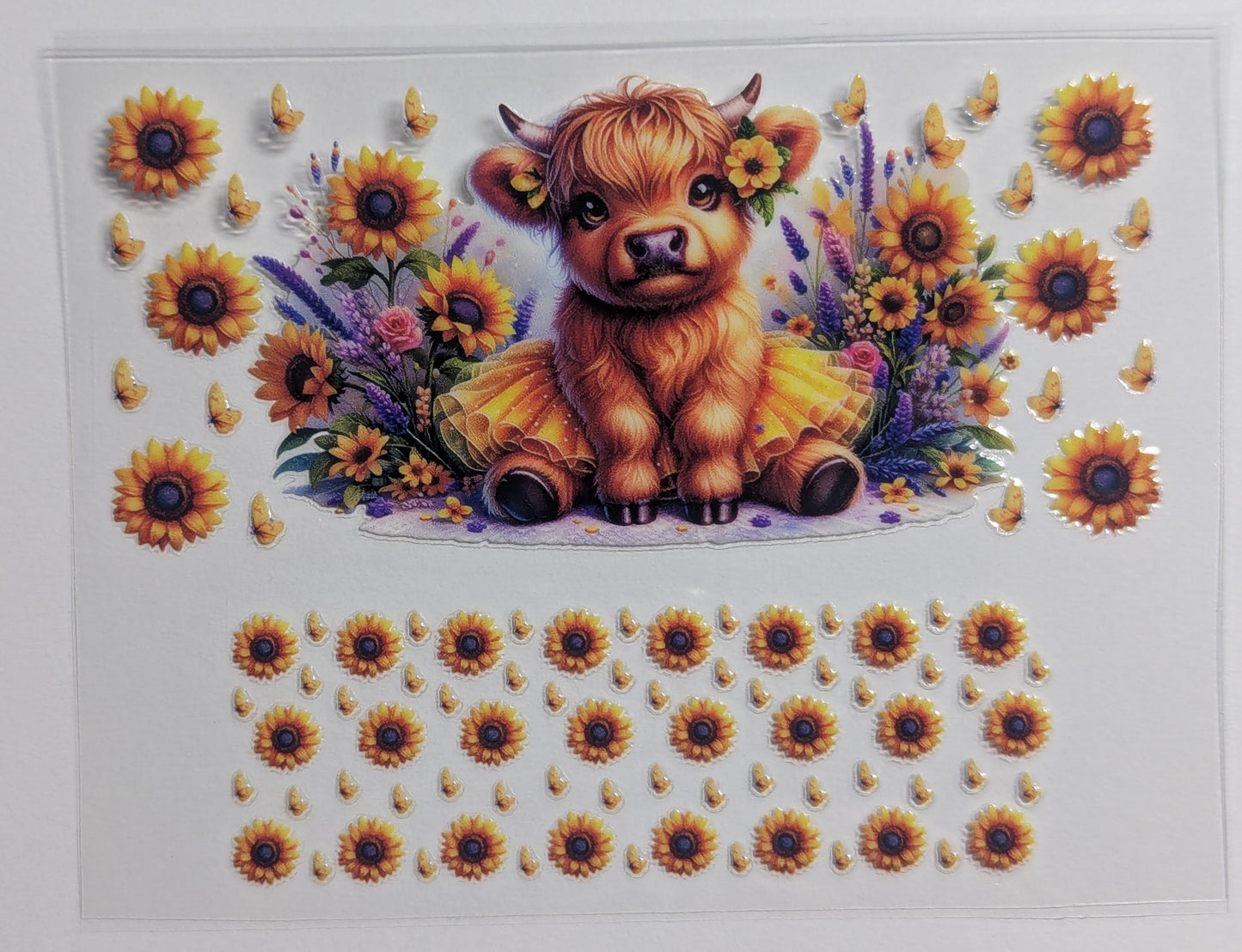 Mini Tumbler Keychain UV/DTF Wraps - Cows 4 - Multiple Designs Available