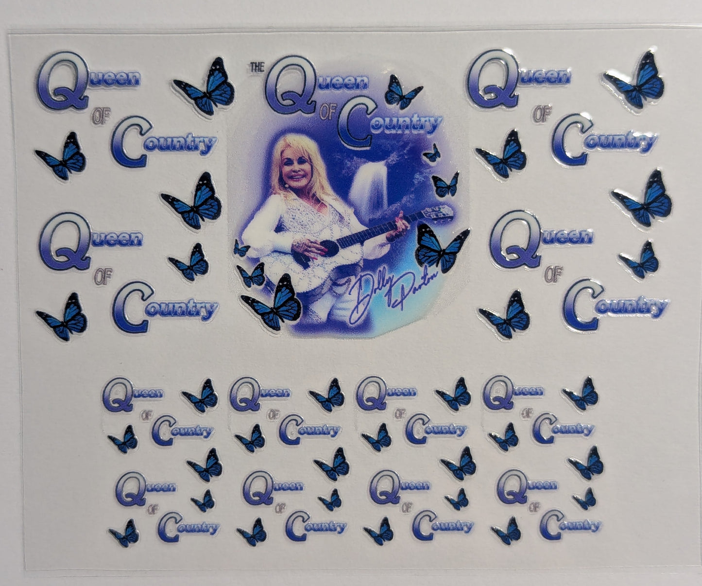 Mini Tumbler Keychain UV/DTF Wraps - Dolly