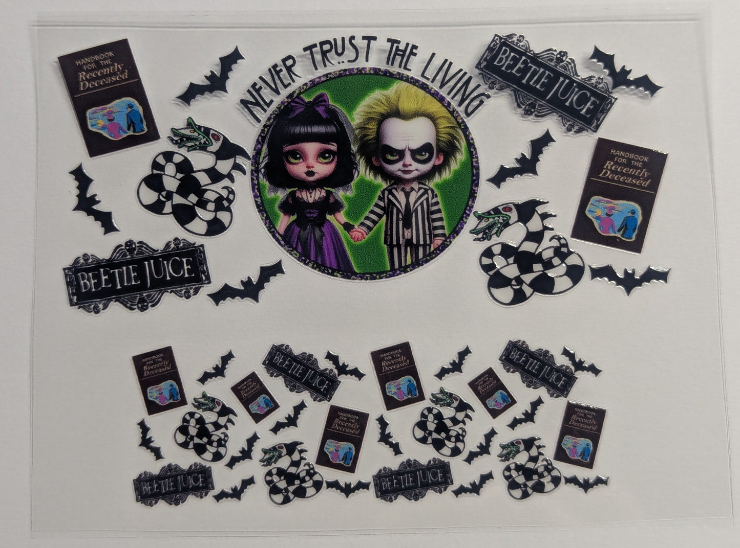 Mini Tumbler Keychain UV/DTF Wraps - Horror 3 - Multiple Designs Available