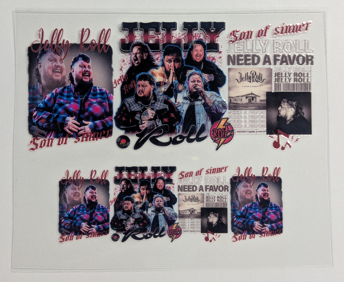 Mini Tumbler Keychain UV/DTF Wraps - Jelly Roll - Multiple Designs Available