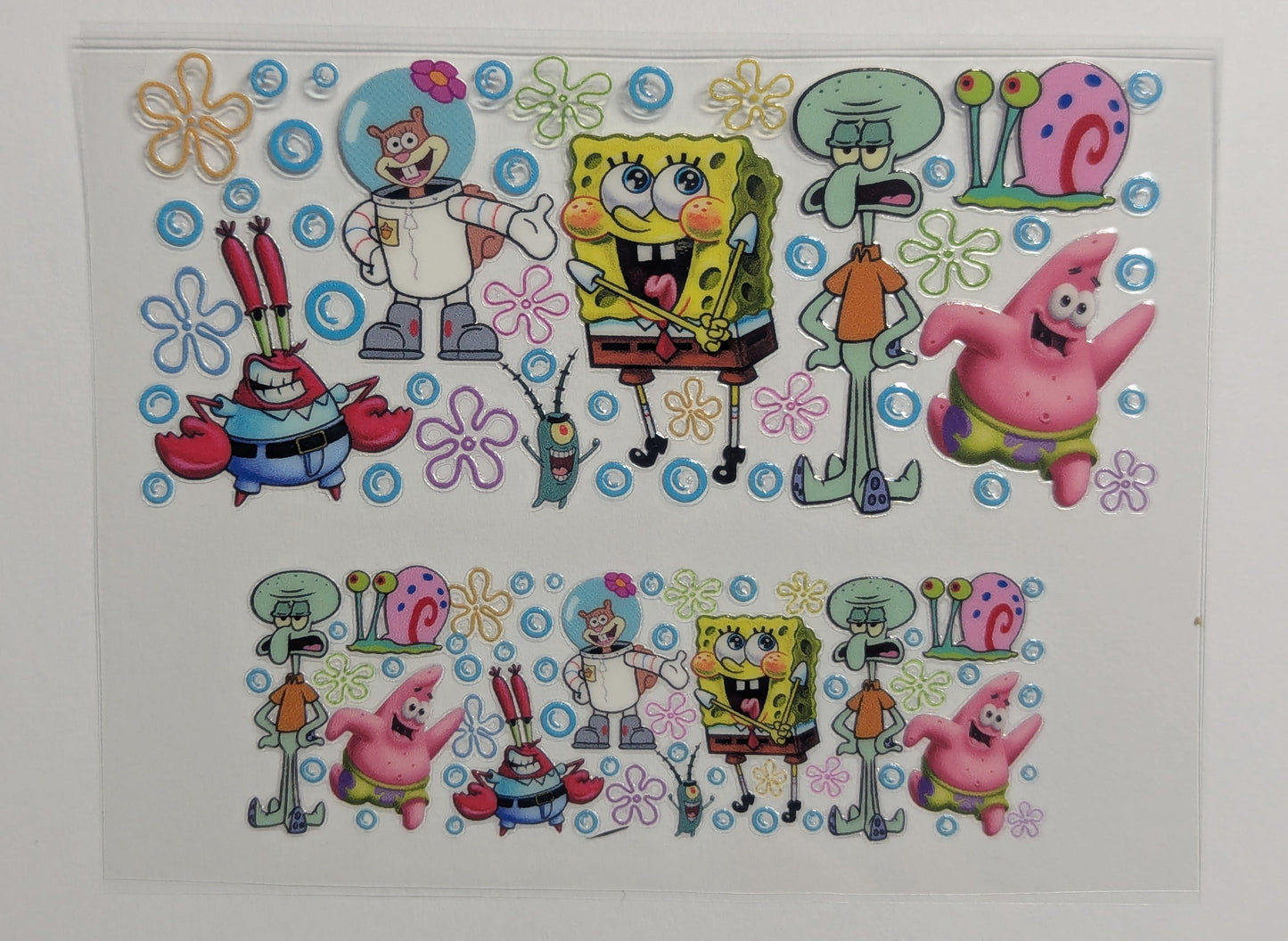 Mini Tumbler Keychain UV/DTF Wraps - Sponge Guy - Multiple Designs Available