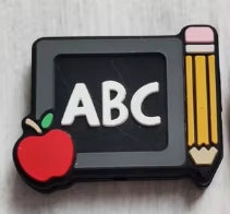 School Themed Silicone Focal Beads – Perfect for DIY Crafts and Jewelry