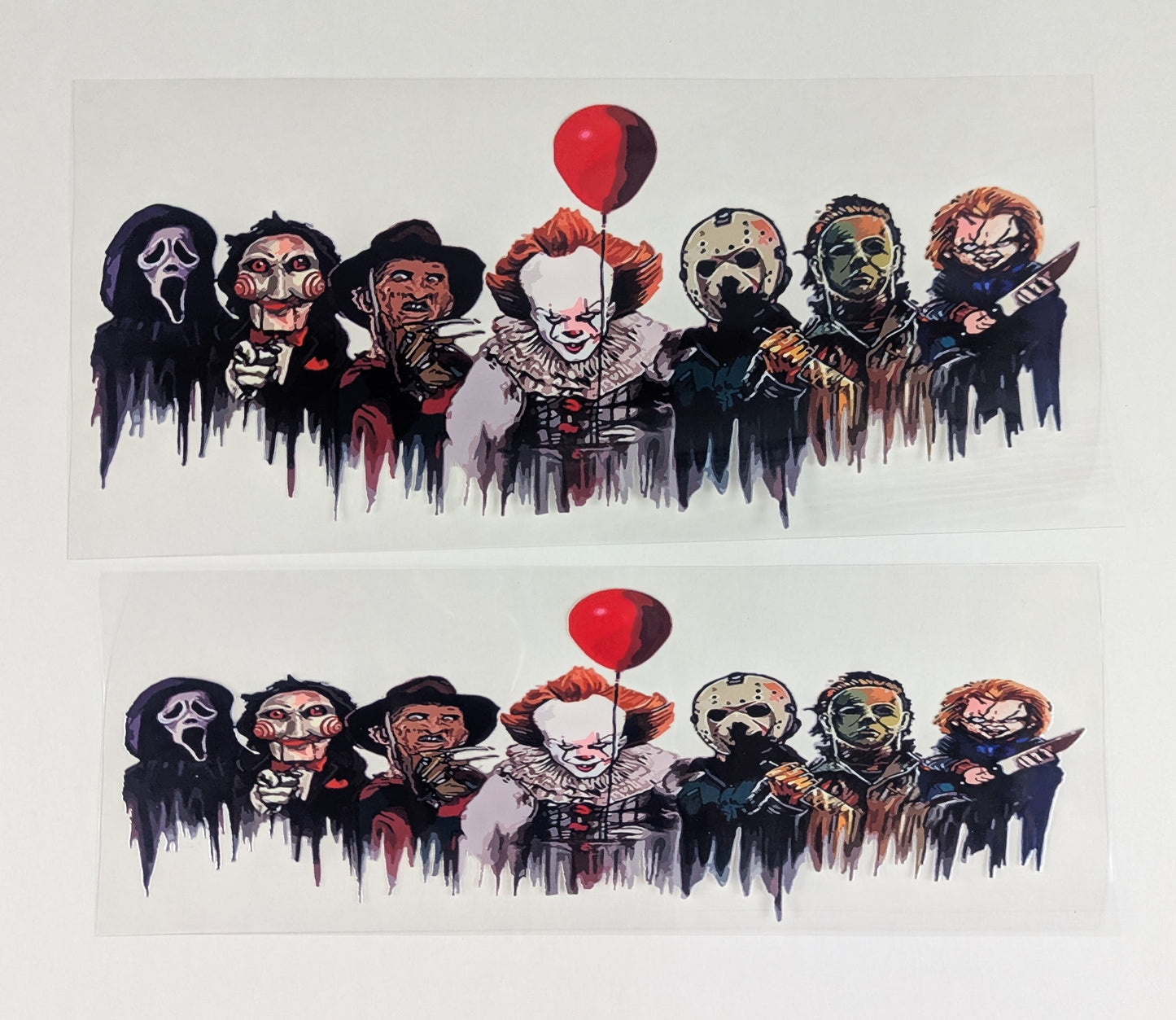 40 oz Ready to Apply UV DTF 2-piece wrap set - Horror & Crime Shows - Multiple Designs Available