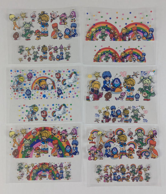 Mini Tumbler Keychain UV/DTF Wraps - Rainbow Bright - Multiple Designs Available