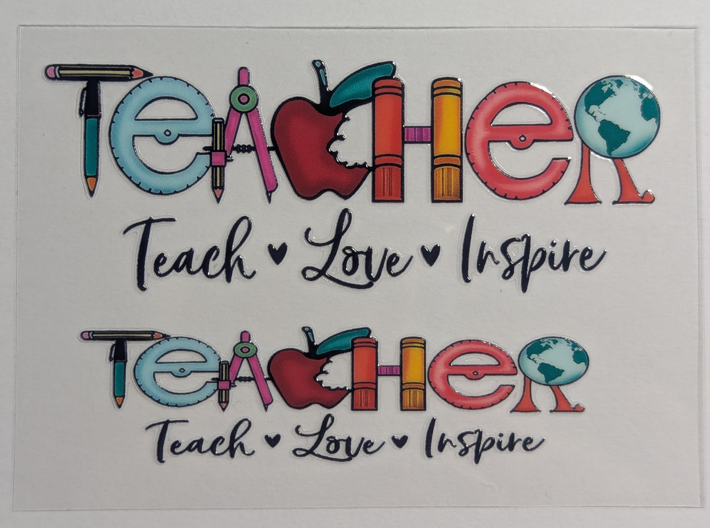 Mini Tumbler Keychain UV/DTF Wraps - Teacher 2 - Multiple Designs Available