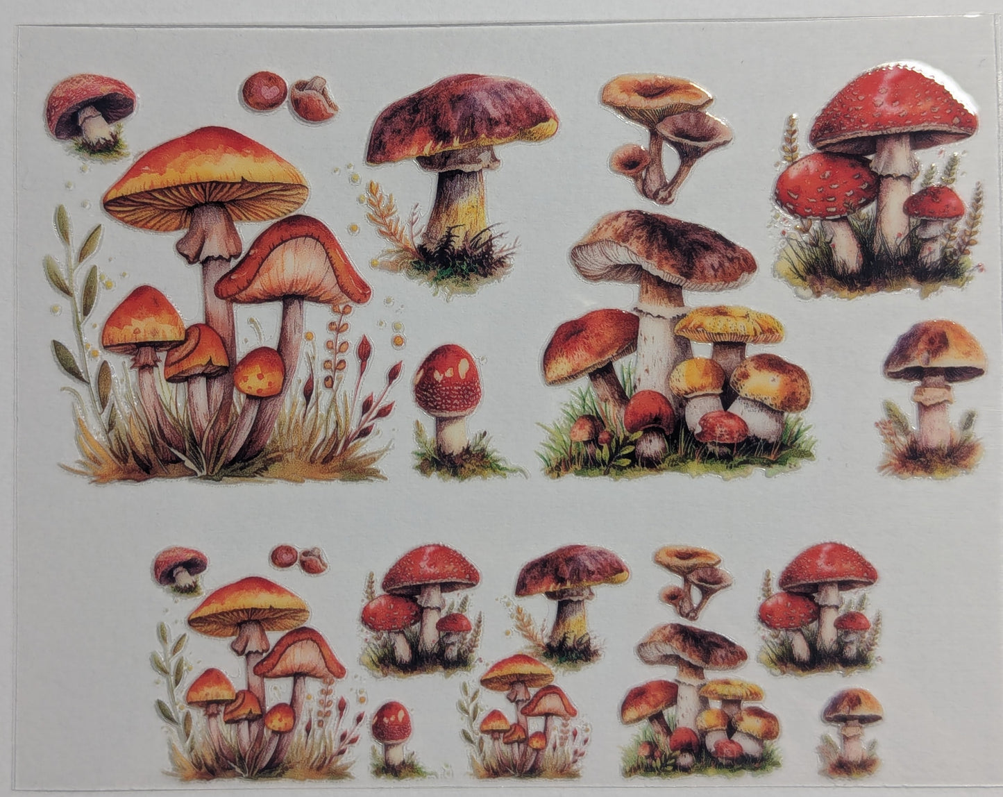 Mini Tumbler Keychain UV/DTF Wraps - Mushrooms