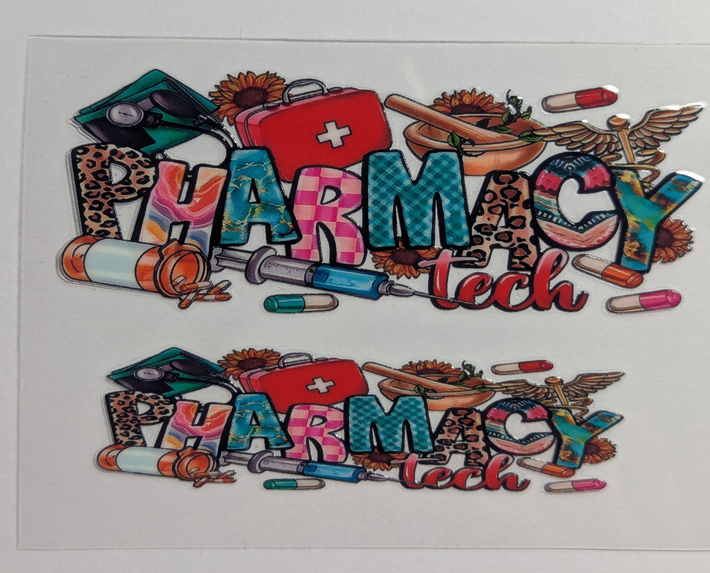Mini Tumbler Keychain UV/DTF Wraps - Medical & Dental Field - Multiple Designs Available