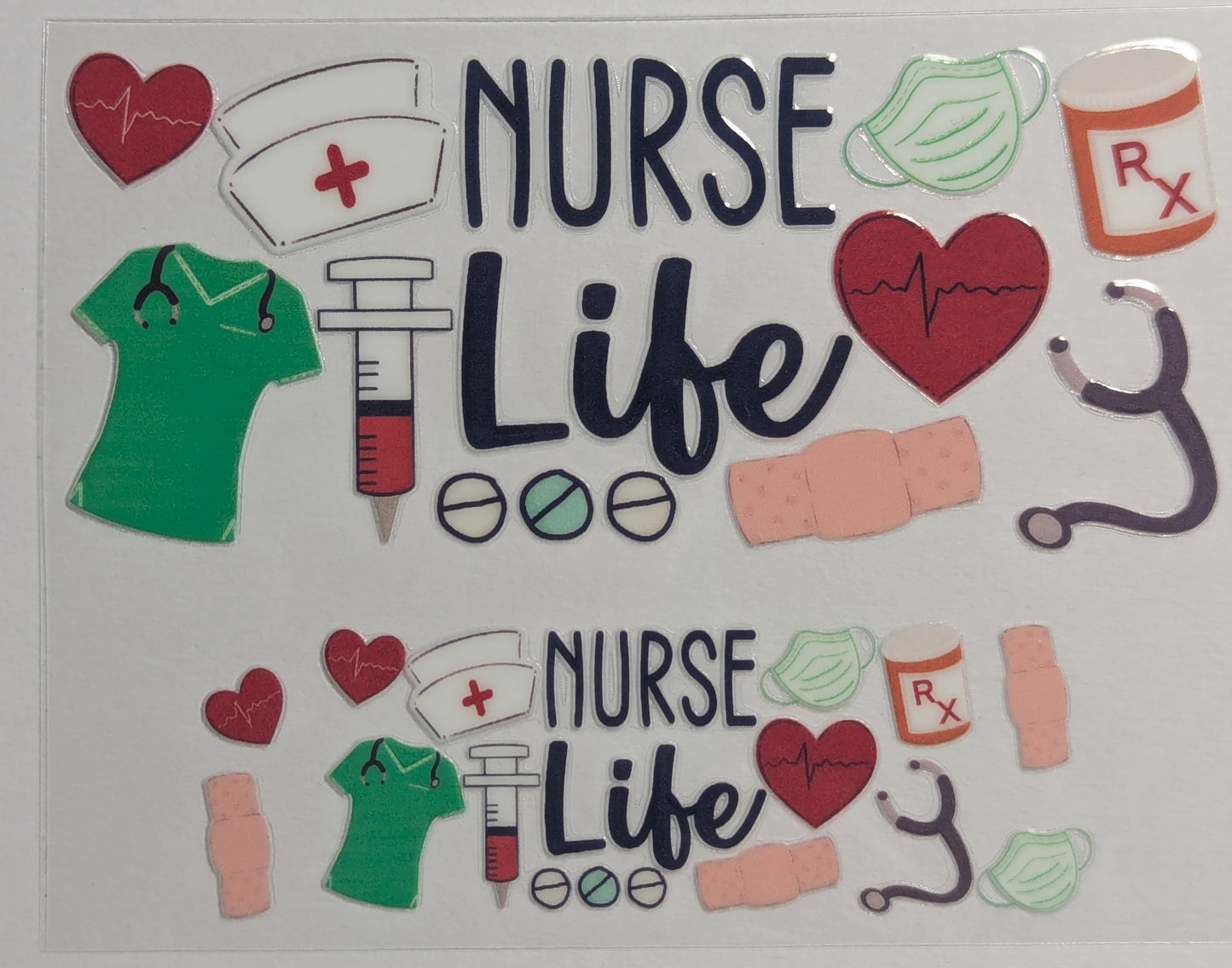 Mini Tumbler Keychain UV/DTF Wraps - Nurse 2 - Multiple Designs Available