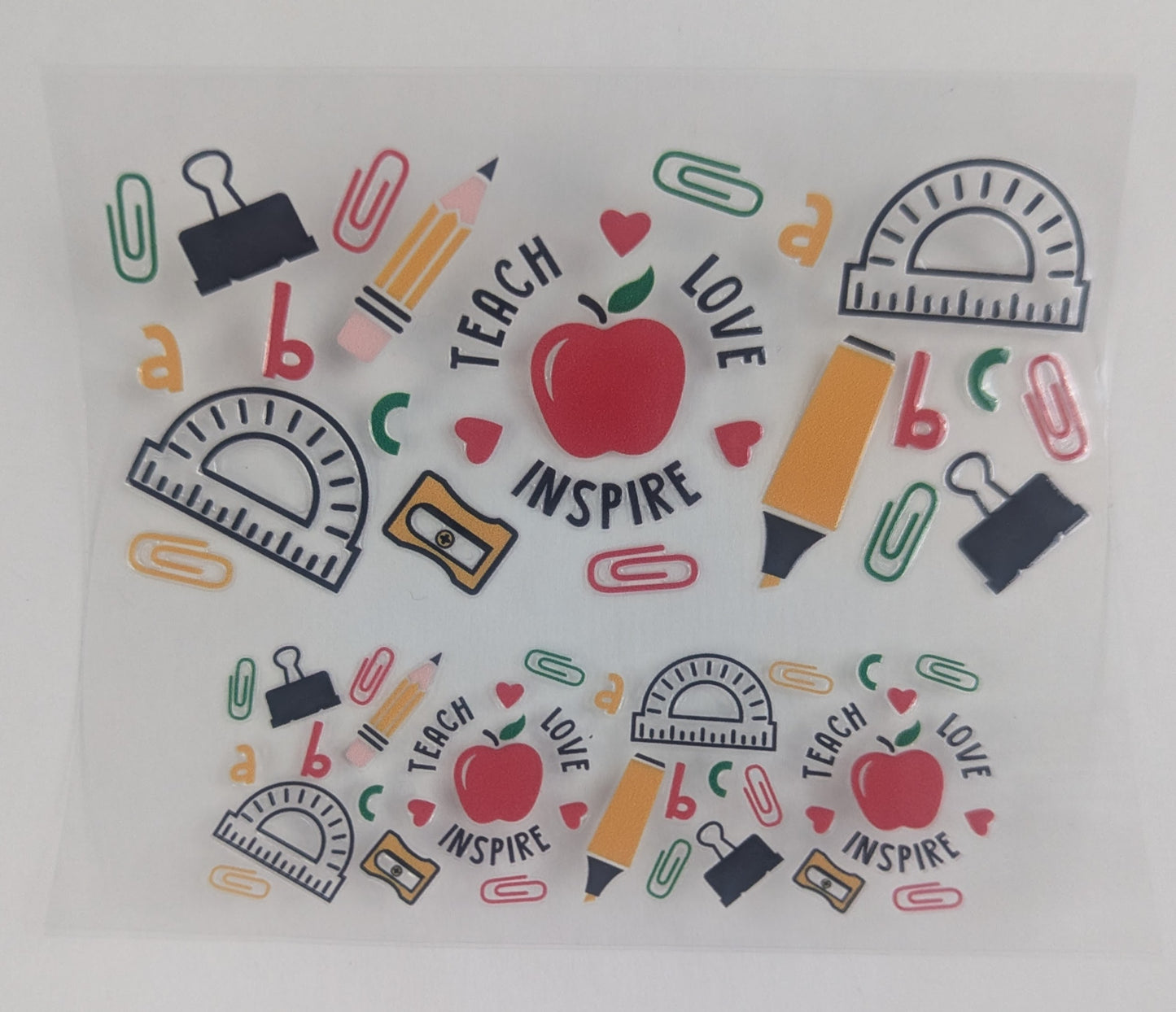 Mini Tumbler Keychain UV/DTF Wraps - Teacher - Multiple Designs Available