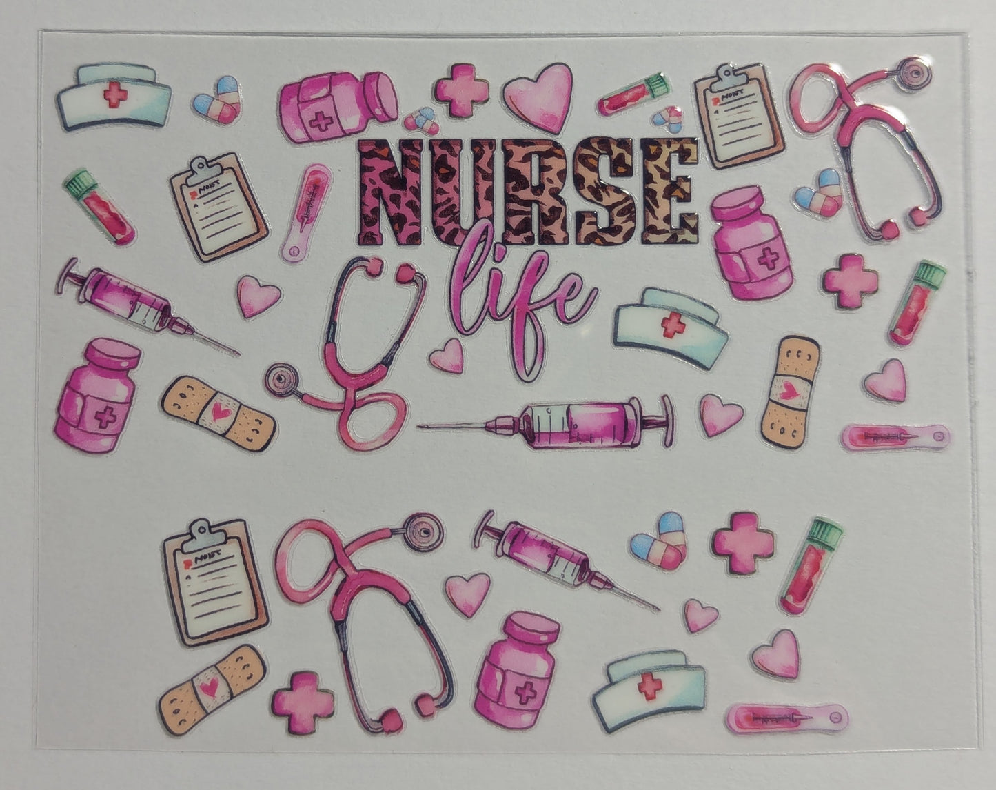 Mini Tumbler Keychain UV/DTF Wraps - Nurse 2 - Multiple Designs Available