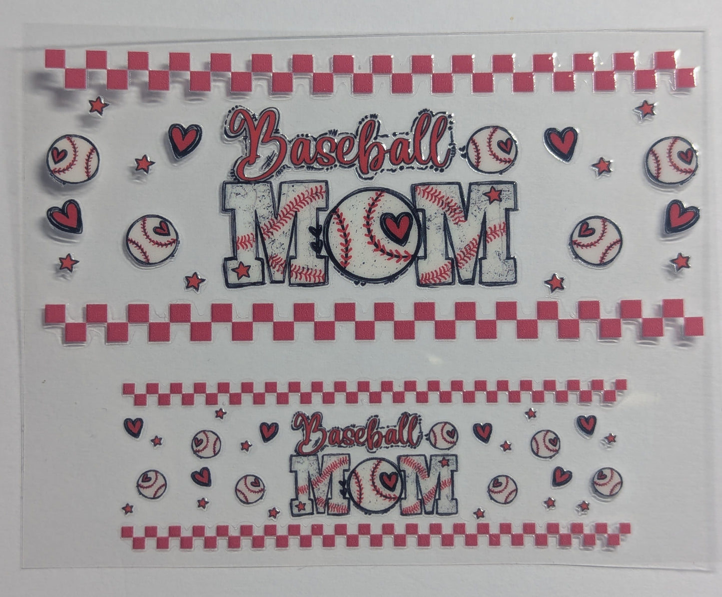Mini Tumbler Keychain UV/DTF Wraps - Baseball Dad / Baseball Mom / T-Ball Mom - Multiple Designs Available