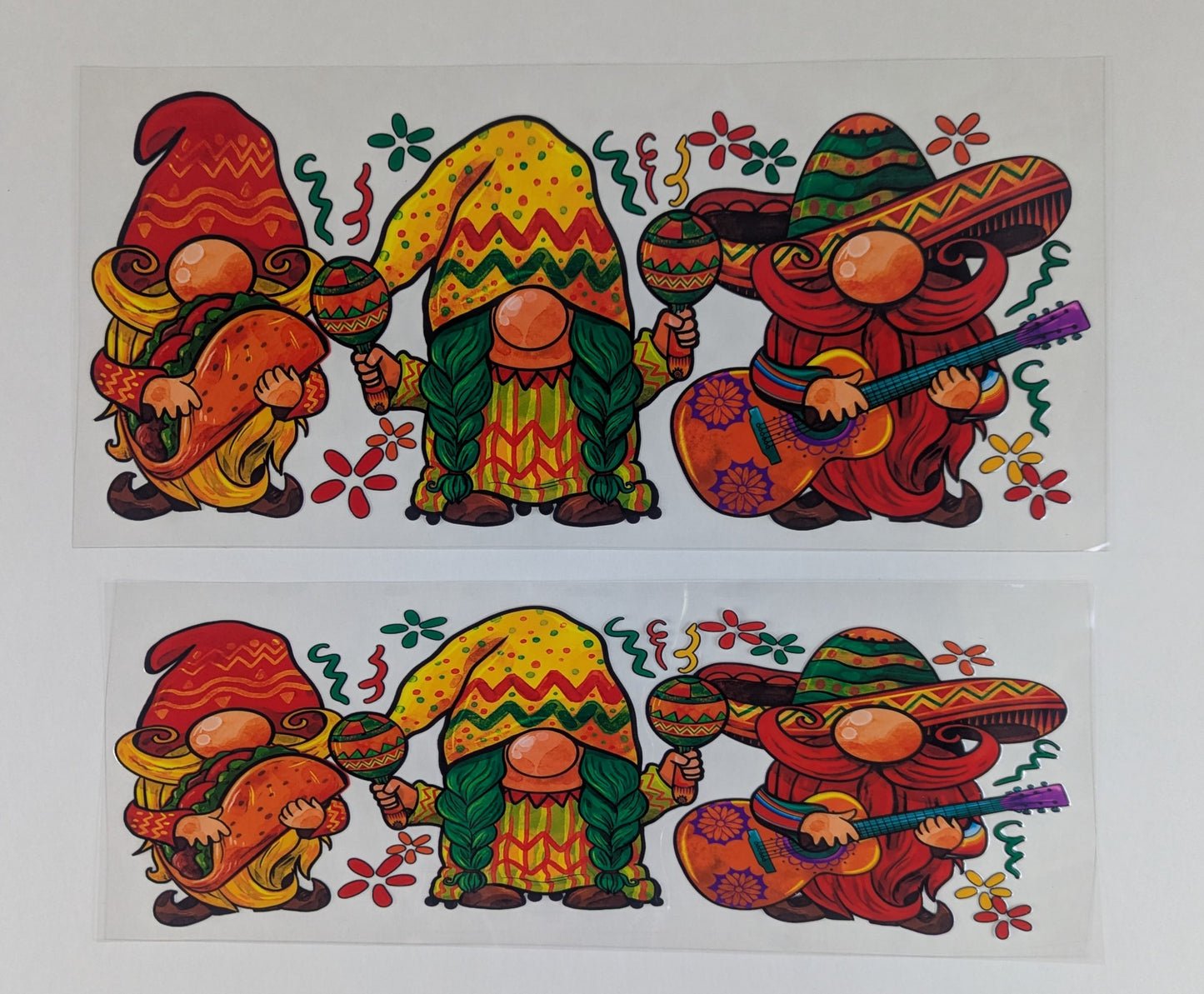 40 oz Ready to Apply UV DTF 2-piece wrap set - Gnomes