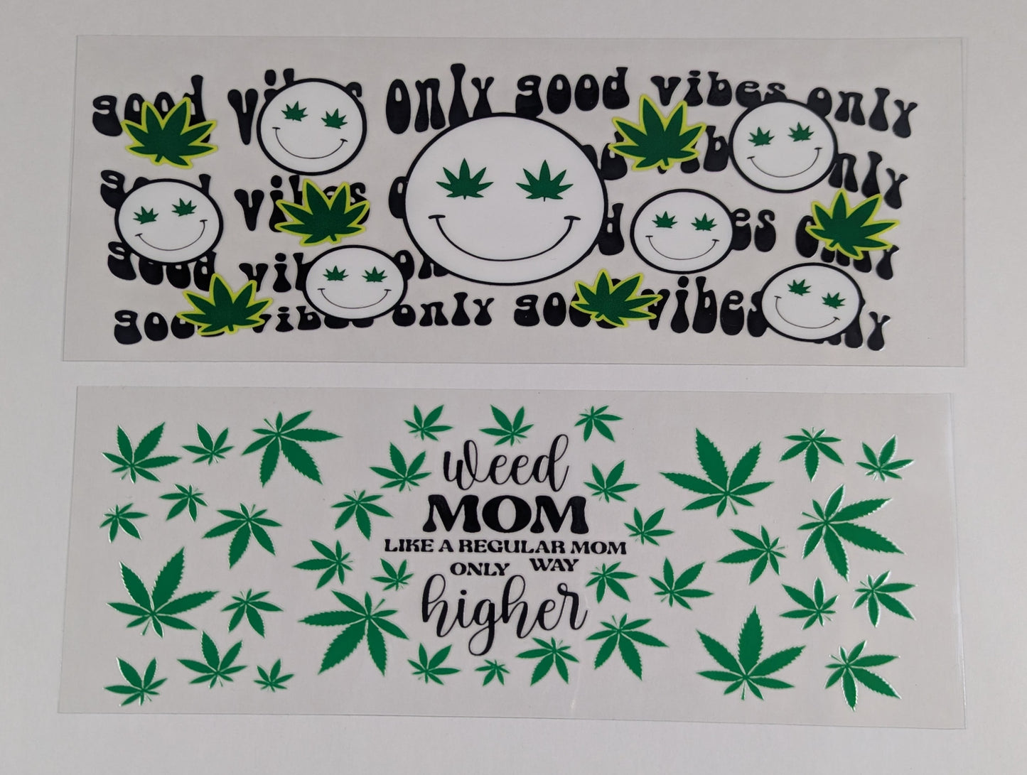 40 oz Ready to Apply UV DTF 2-piece wrap set - 420 - Multiple Designs Available