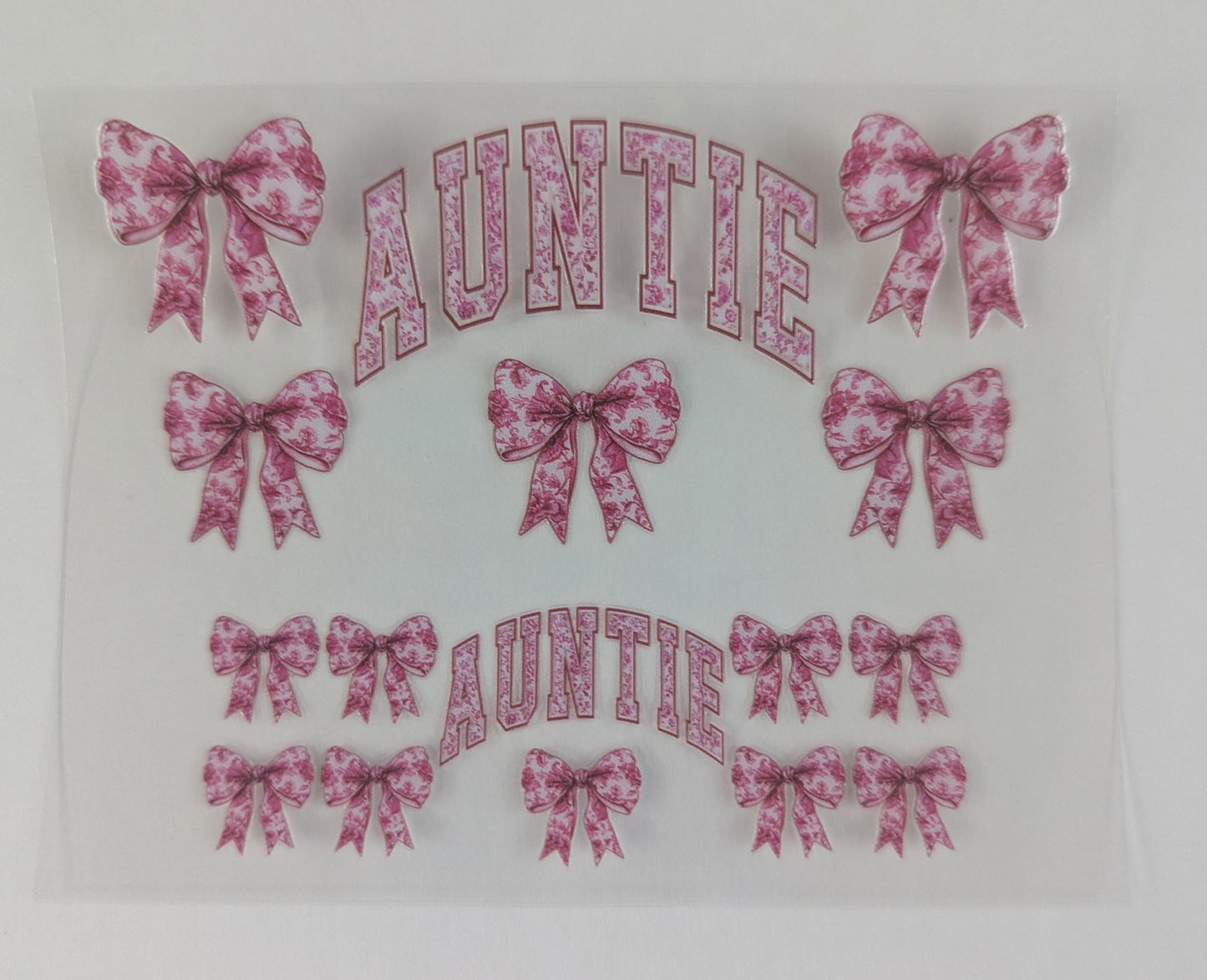 Mini Tumbler Keychain UV/DTF Wraps - Aunt - Multiple Designs Available