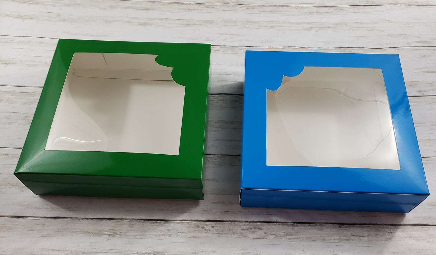 Blue or Green Display Box - 8.5" x 8.5" x 2.25"