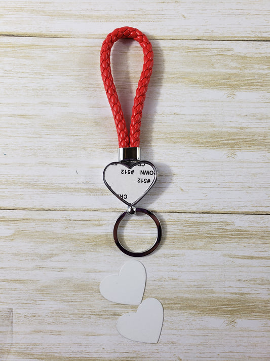 Sublimation Blank - Rope Keychain - Multiple Shapes and Colors Available