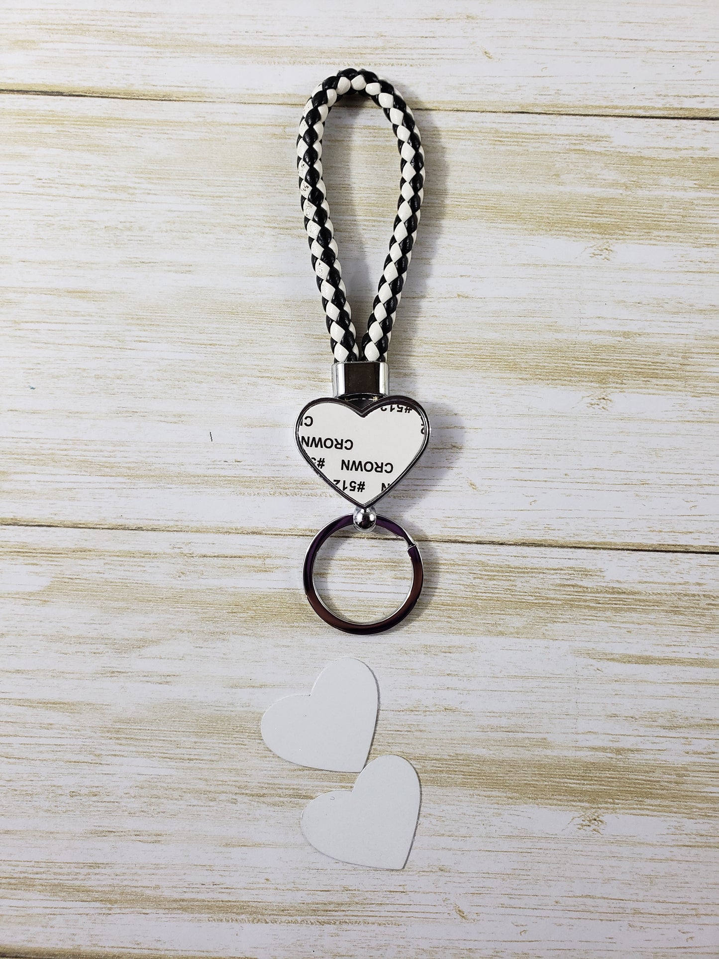 Sublimation Blank - Rope Keychain - Multiple Shapes and Colors Available