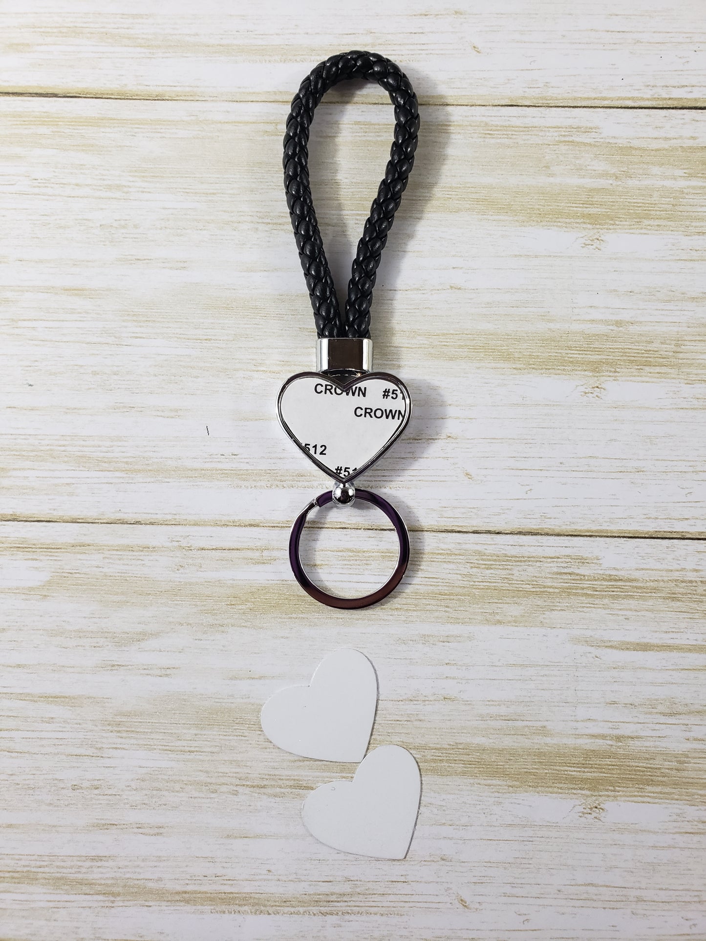 Sublimation Blank - Rope Keychain - Multiple Shapes and Colors Available