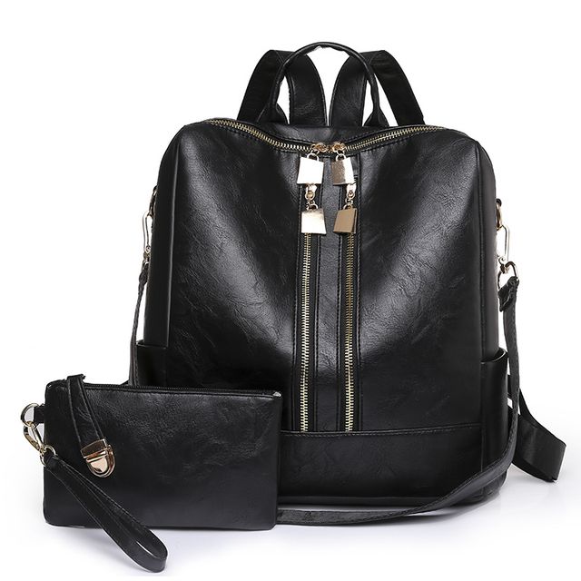 Backpack Purse with Wristlet (0331) - Multiple Prints and Colors Available