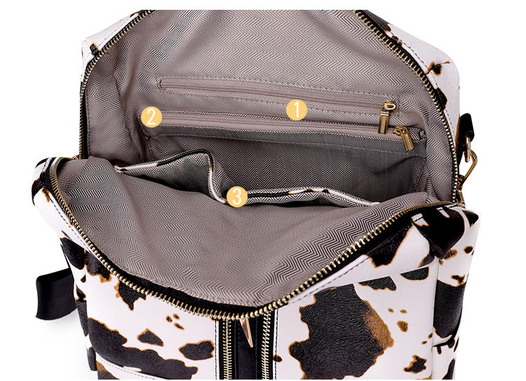 Backpack Purse with Wristlet (0331) - Multiple Prints and Colors Available