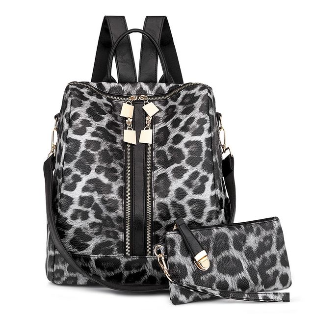 Backpack Purse with Wristlet (0331) - Multiple Prints and Colors Available