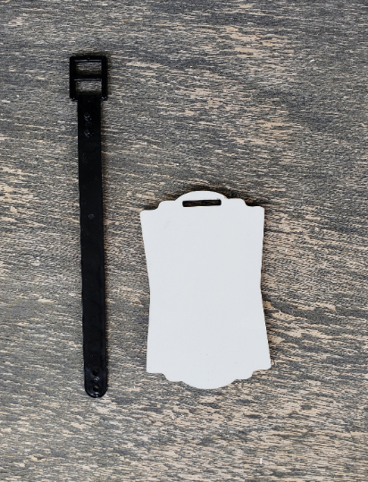 Sublimation Blank - MDF Luggage Tag - 1 Sided