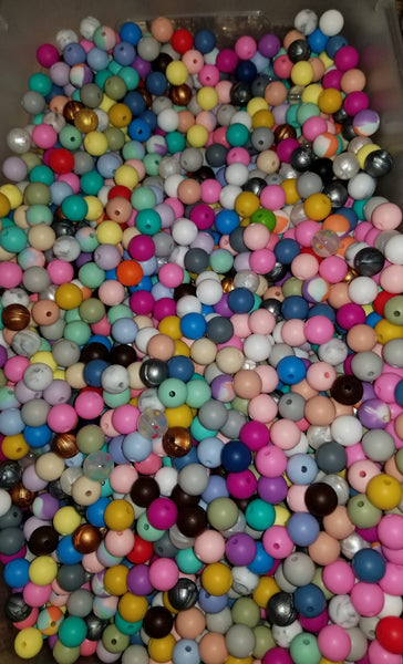 Silicone Beads Lentils Round