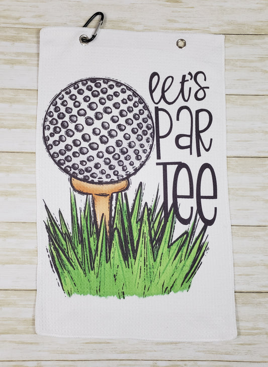 Sports Towels with Sublimated Design and Carabiner Hook - Golf, Pickleball, Disc Golf