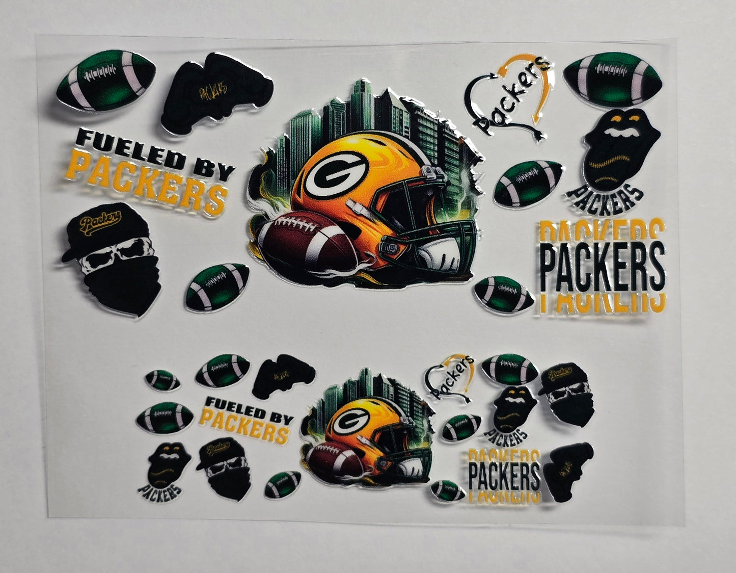 Mini Tumbler Keychain UV/DTF Wraps - Football 5 - Multiple Designs Available
