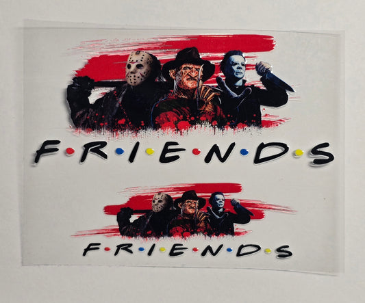 Mini Tumbler Keychain UV/DTF Wraps - Horror 4