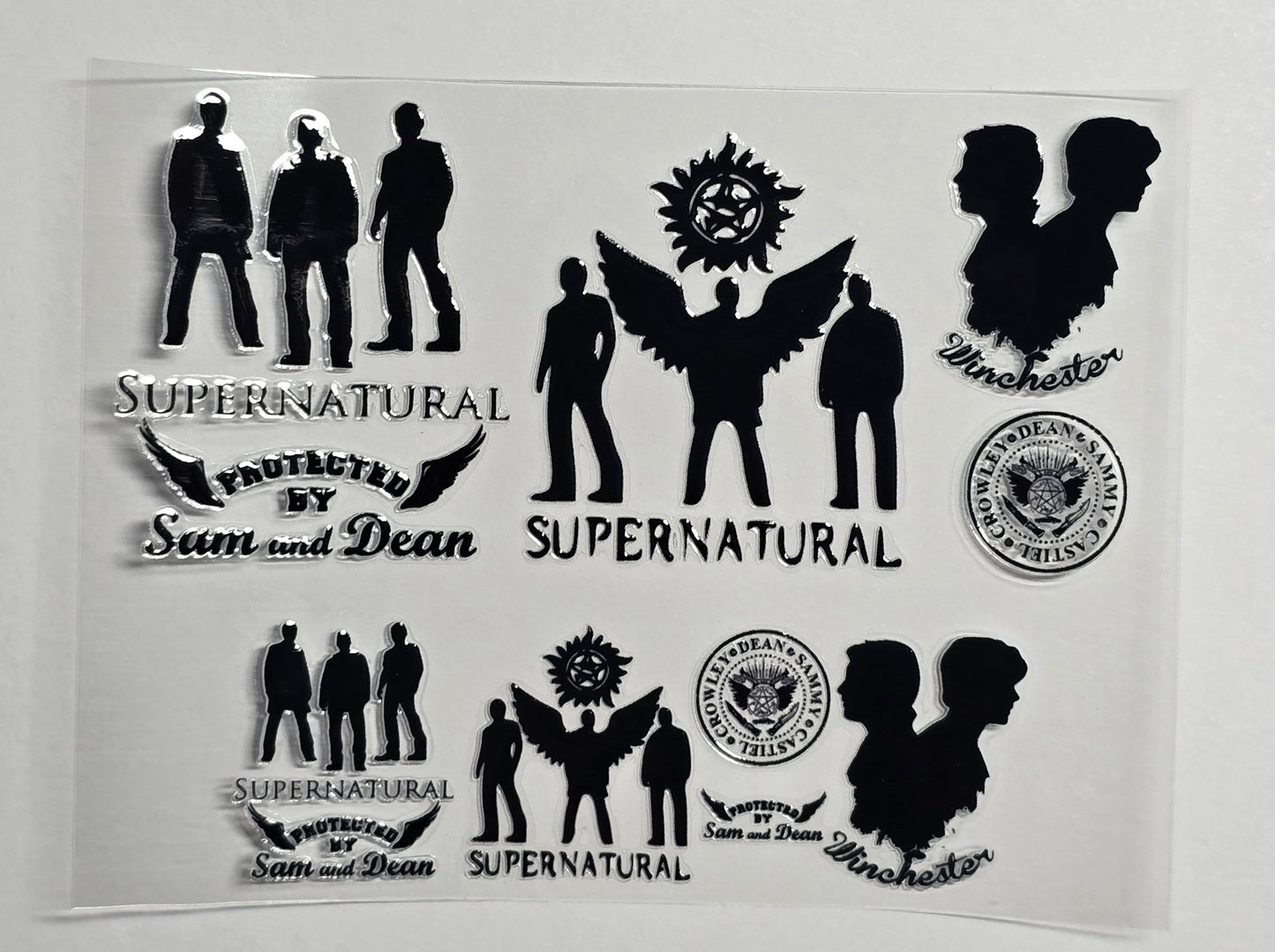 Mini Tumbler Keychain UV/DTF Wraps - Supernatural - Multiple Designs Available
