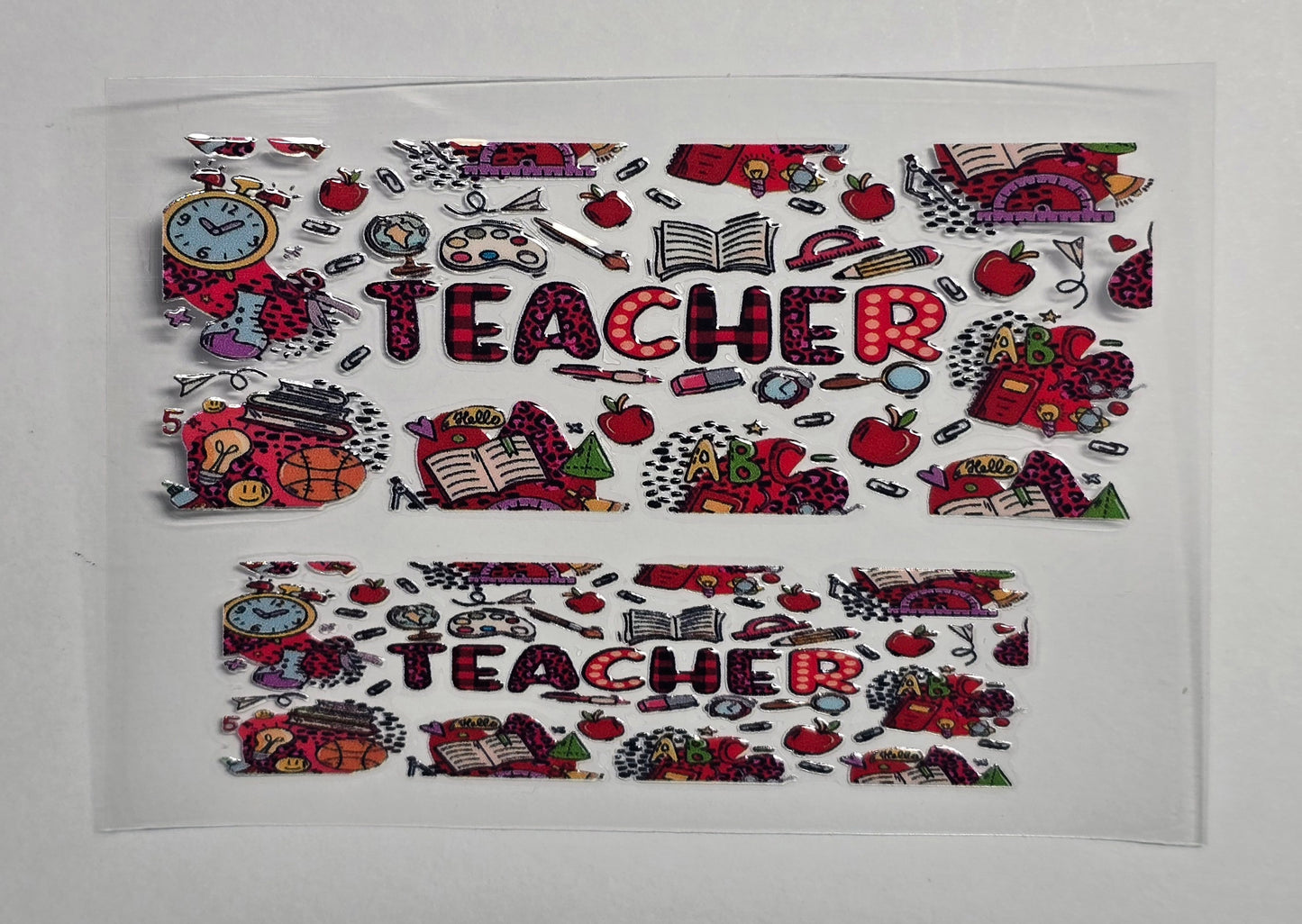 Mini Tumbler Keychain UV/DTF Wraps - Teacher 2 - Multiple Designs Available