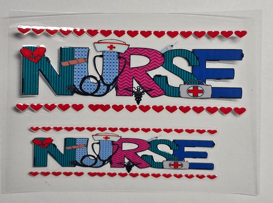 Mini Tumbler Keychain UV/DTF Wraps - Nurse 3