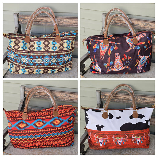 Western Weekender Bag - does NOT include shoulder strap - Multiple Designs Available