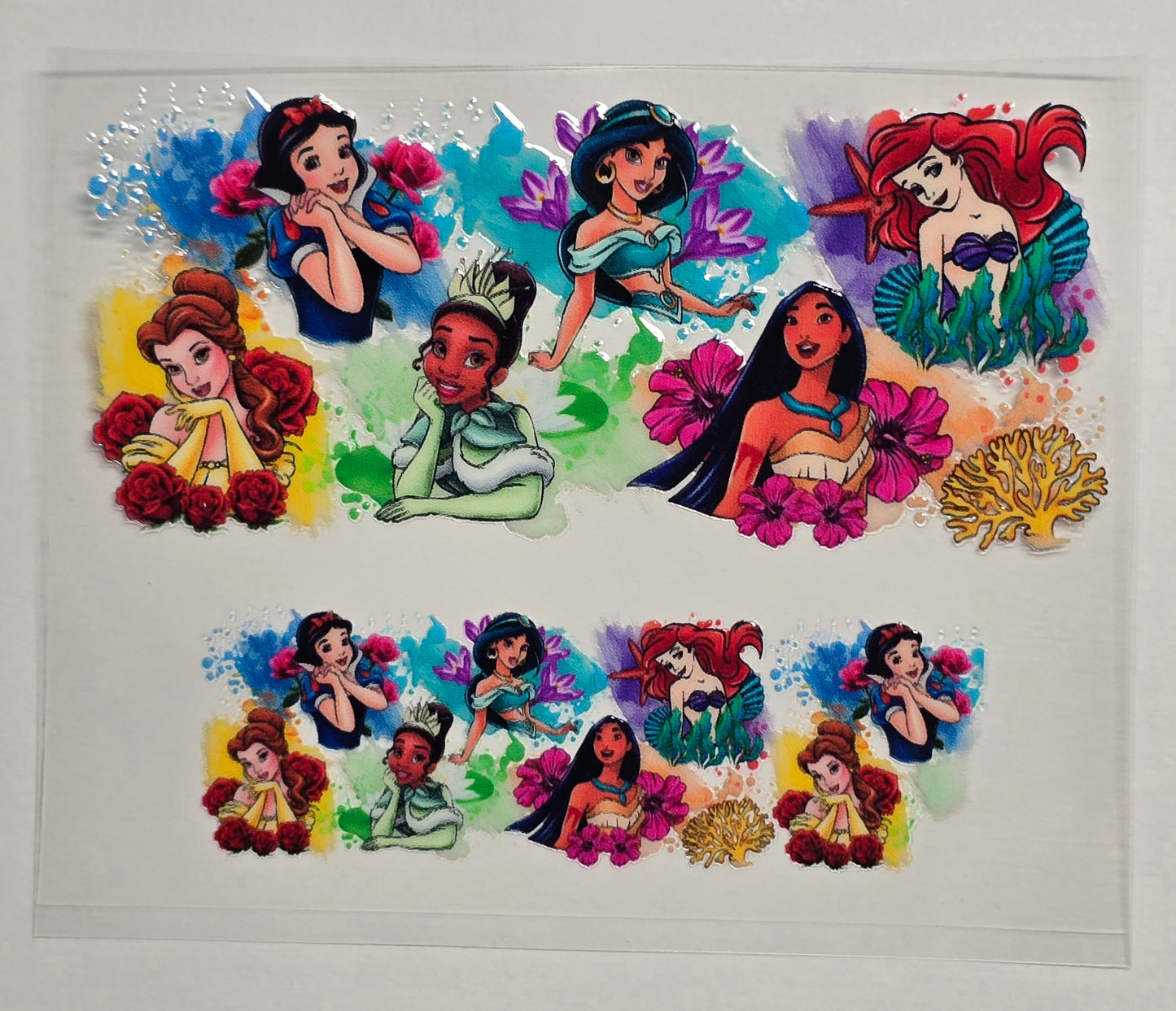 Mini Tumbler Keychain UV/DTF Wraps - Animation Princess - Multiple Designs Available
