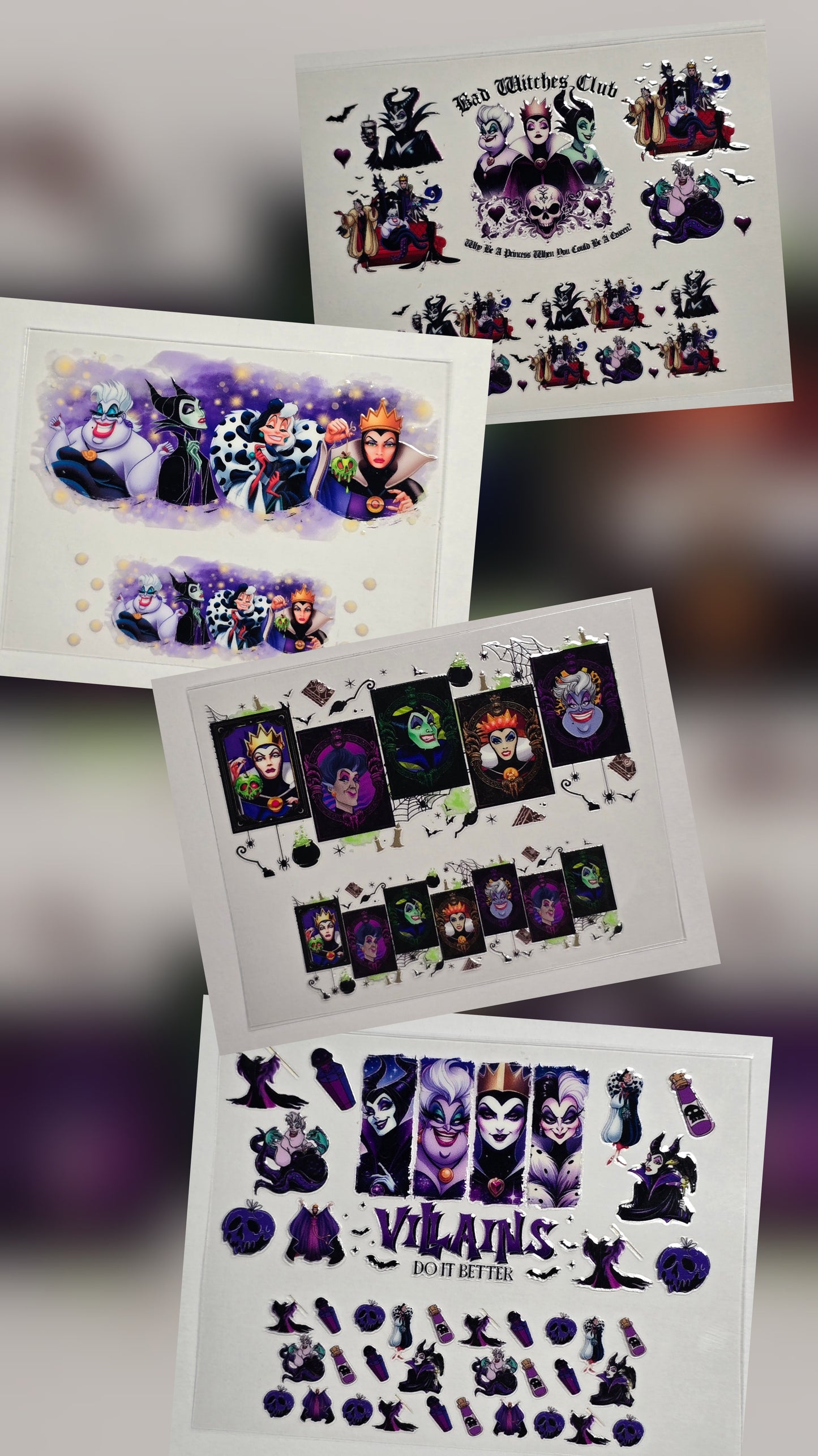 Mini Tumbler Keychain UV/DTF Wraps - Animation Villain - Multiple Designs Available