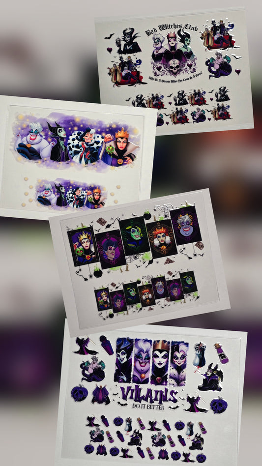 Mini Tumbler Keychain UV/DTF Wraps - Animation Villain - Multiple Designs Available